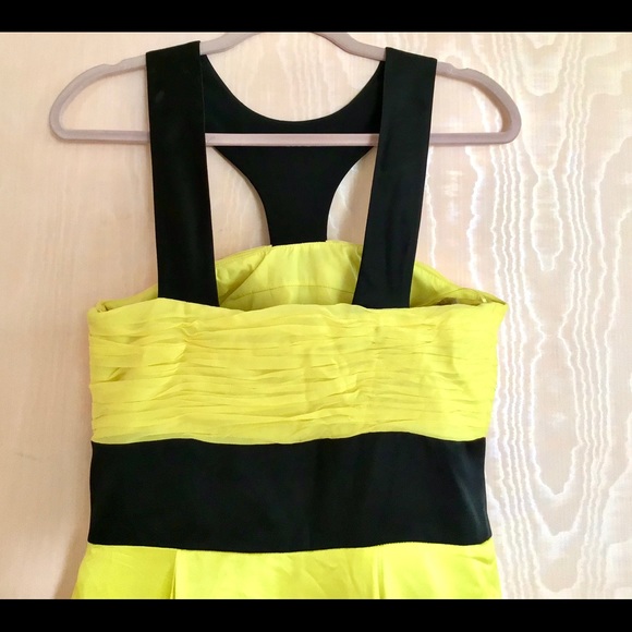 Brilliant Yellow Silk Ball Gown Prom Dress - Picture 8 of 8